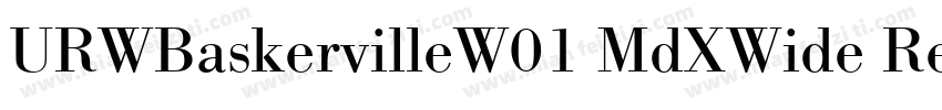 URWBaskervilleW01 MdXWide Regular字体转换